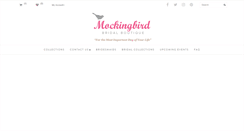 Desktop Screenshot of mockingbirdbridal.com